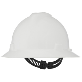 MSA 454733 V-Gard Full Brim Hard Hat w/ Staz-On Suspension