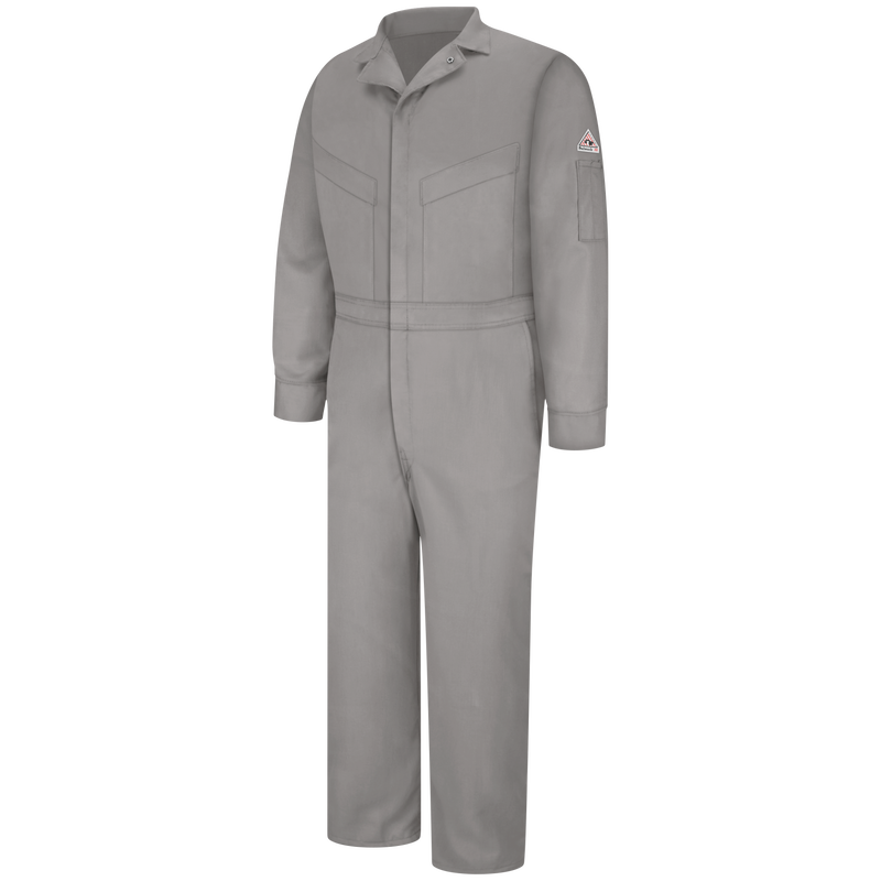 Bulwark CLD4 6 oz. Gray Men's Lightweight Excel FR® ComforTouch® Deluxe Coverall