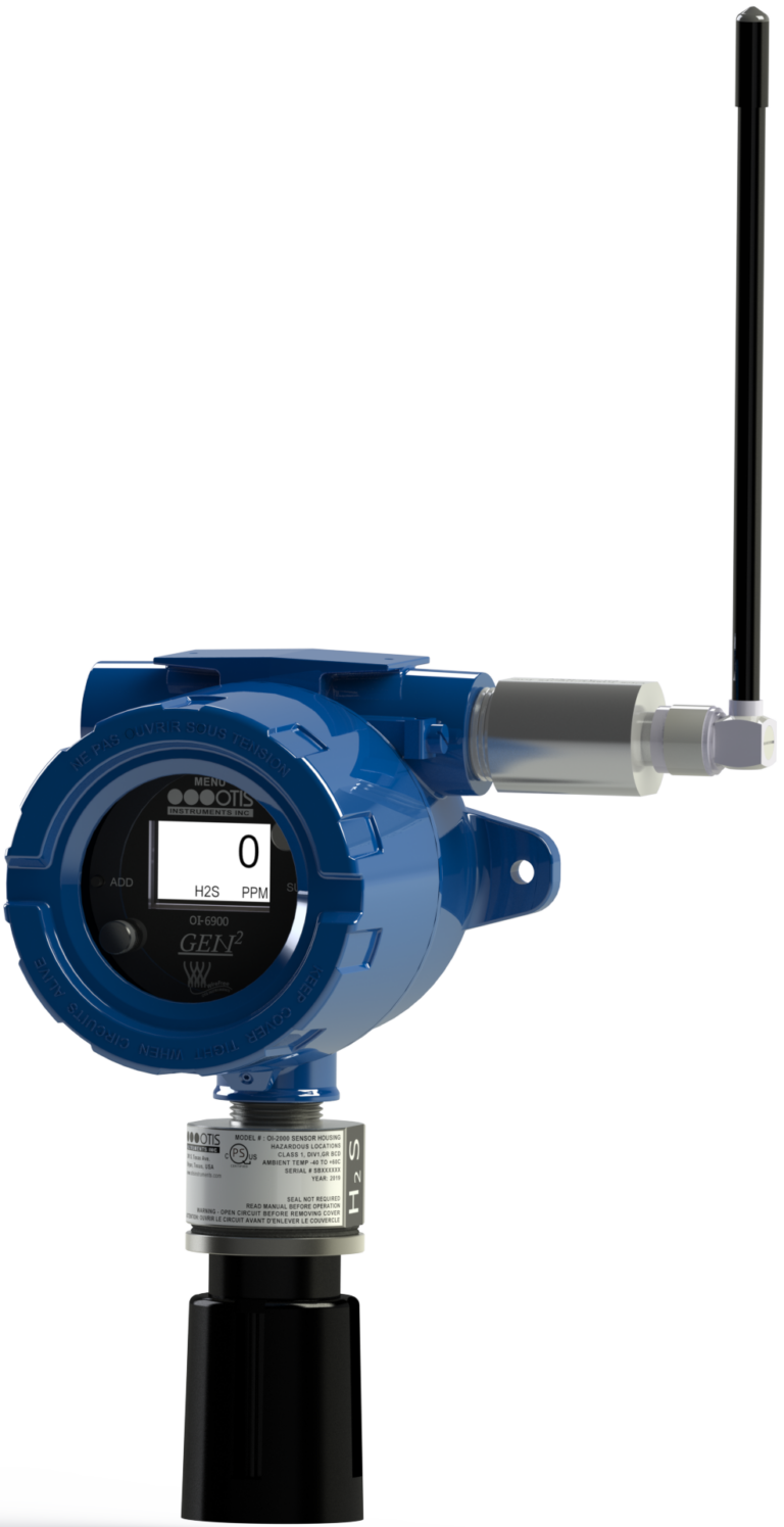 Otis Instruments OI-6900-[Gas Type]-[Radio Option]-O-2B WireFree XP Detector