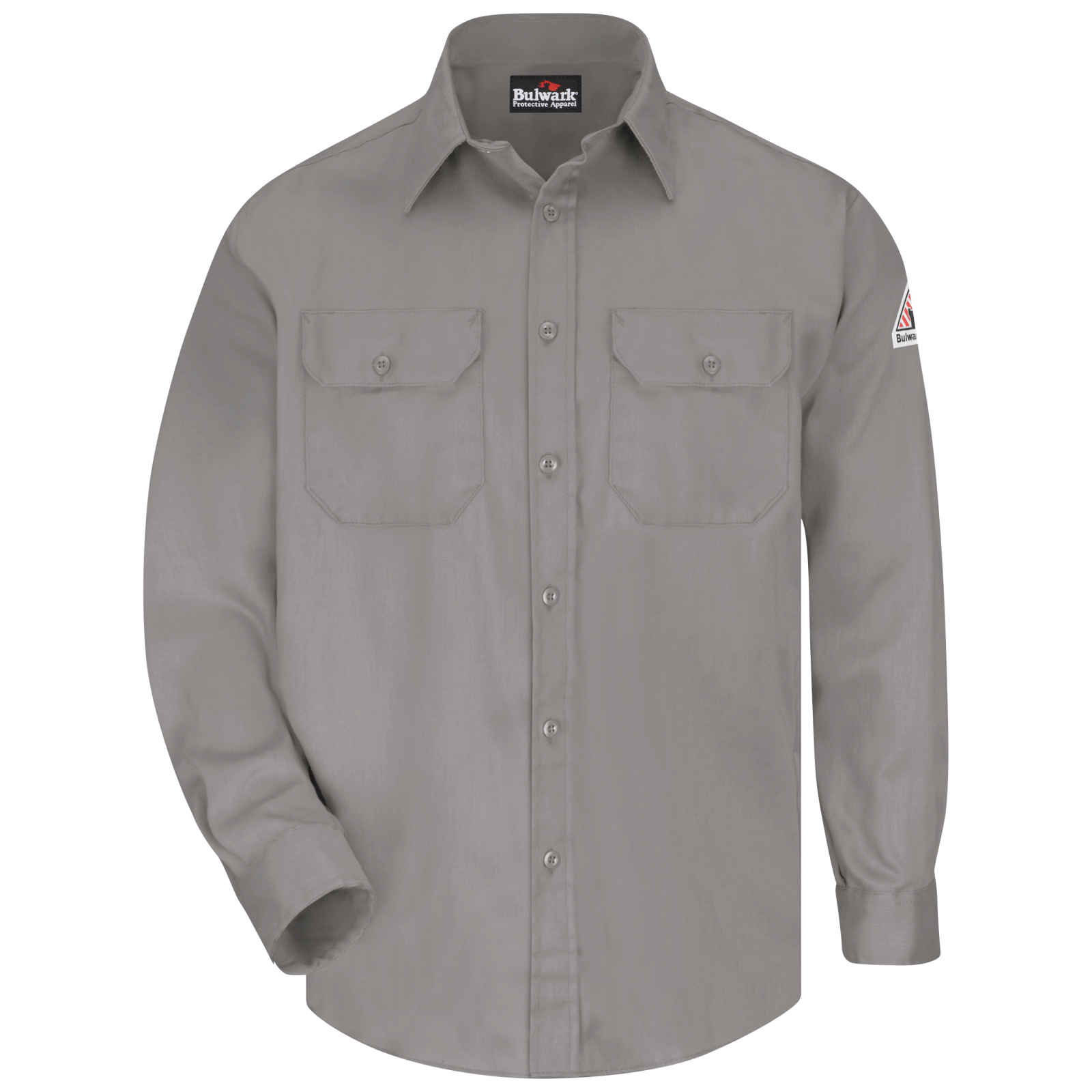 Bulwark SLU8 Men's Grey Button Down Uniform Shirt