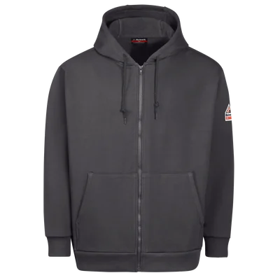 Bulwark SEH4CH Charcoal 12.5 oz. Zip Front FR Cotton Sweatshirt 
