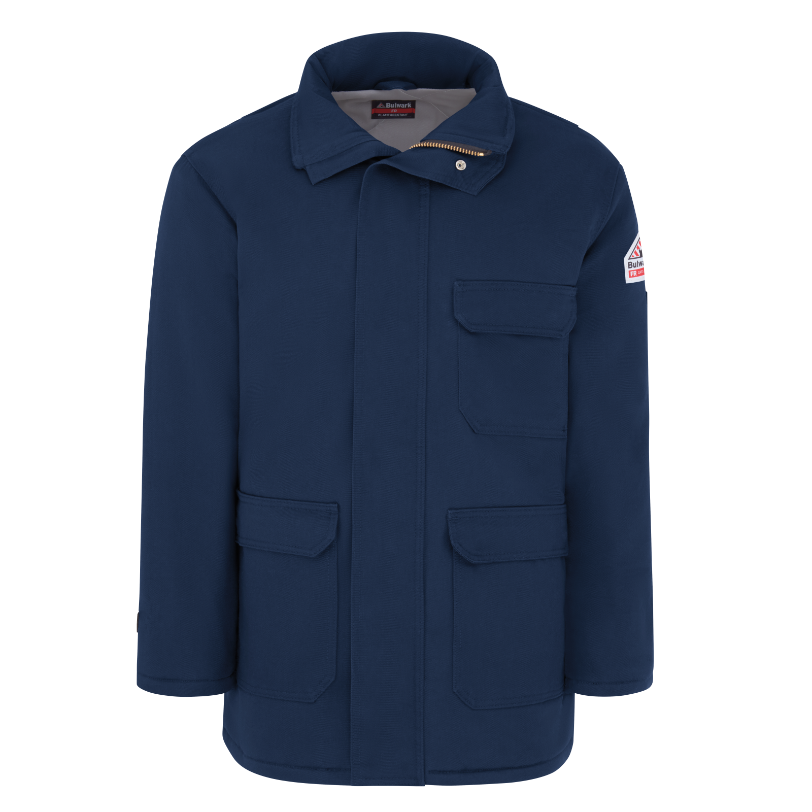 Bulwark JLP8NV Navy 12 oz. Excel FR ComforTouch Parka
