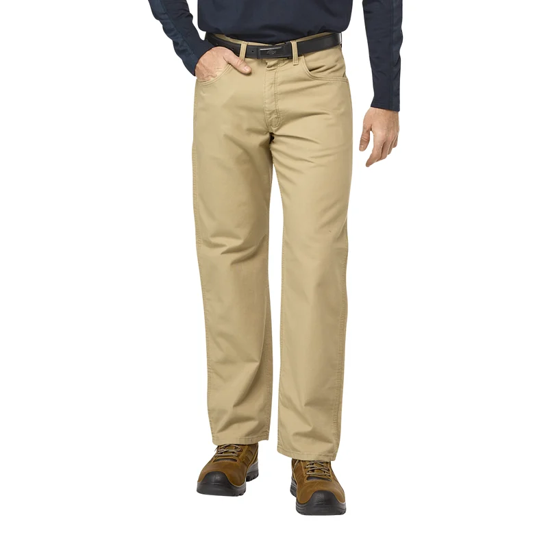 Bulwark PLJ6 Khaki 8.5 oz FR Loose Midweight Canvas Jean