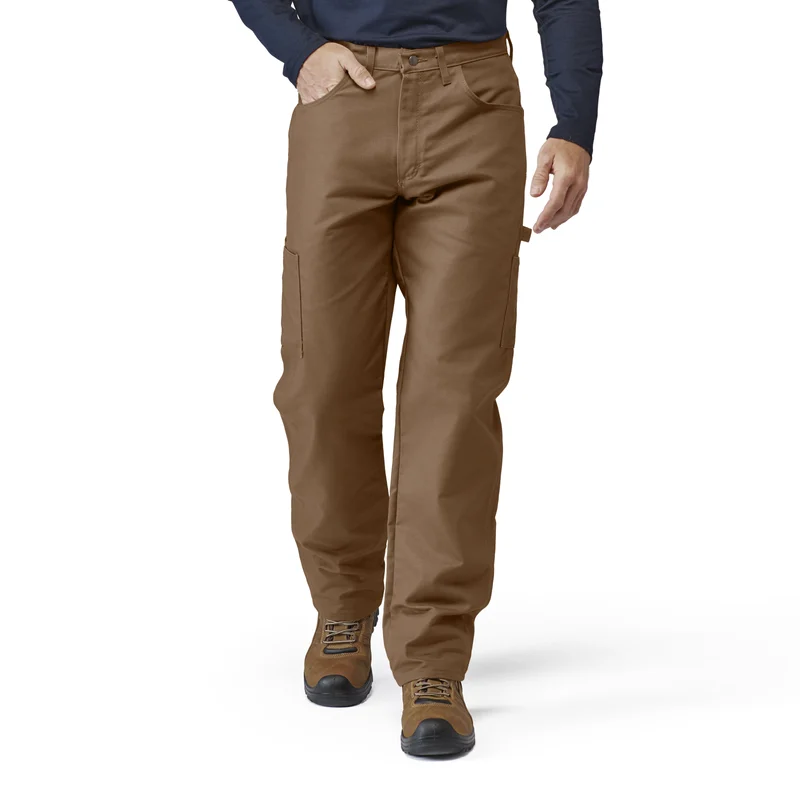 Bulwark PLJ8 Men's 11oz. Midweight FR Brown Duck Dungaree Pants