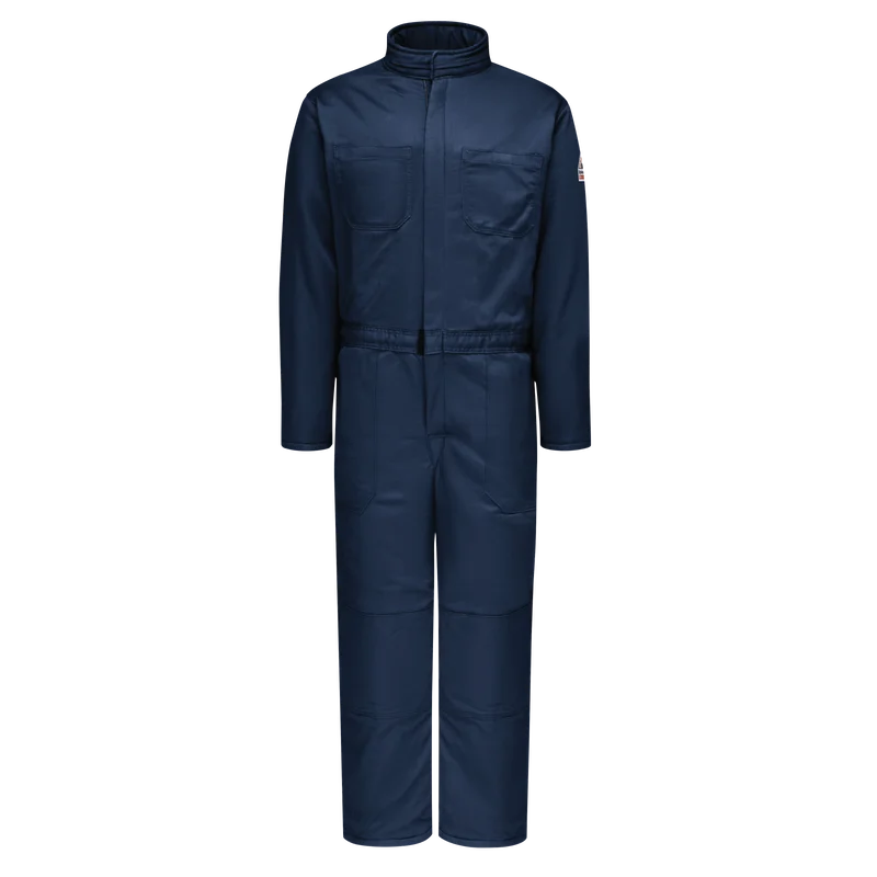 Bulwark CLC8NV Navy 12 oz. Deluxe Insulated FR Coverall