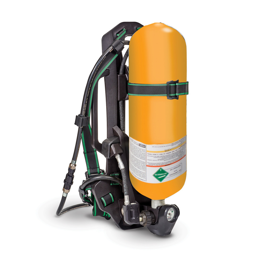 MSA 10215805 G1 Industrial SCBA Aluminum 30 Minute Low Pressure Cylinder 2216 PSIG, Medium G1 Facepiece, with Hard Case