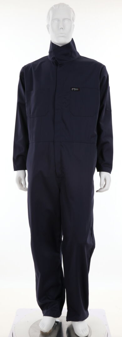 MCR Safety CCMN FR Gear Flame Resistant (FR) Coveralls Navy Blue 100% Cotton