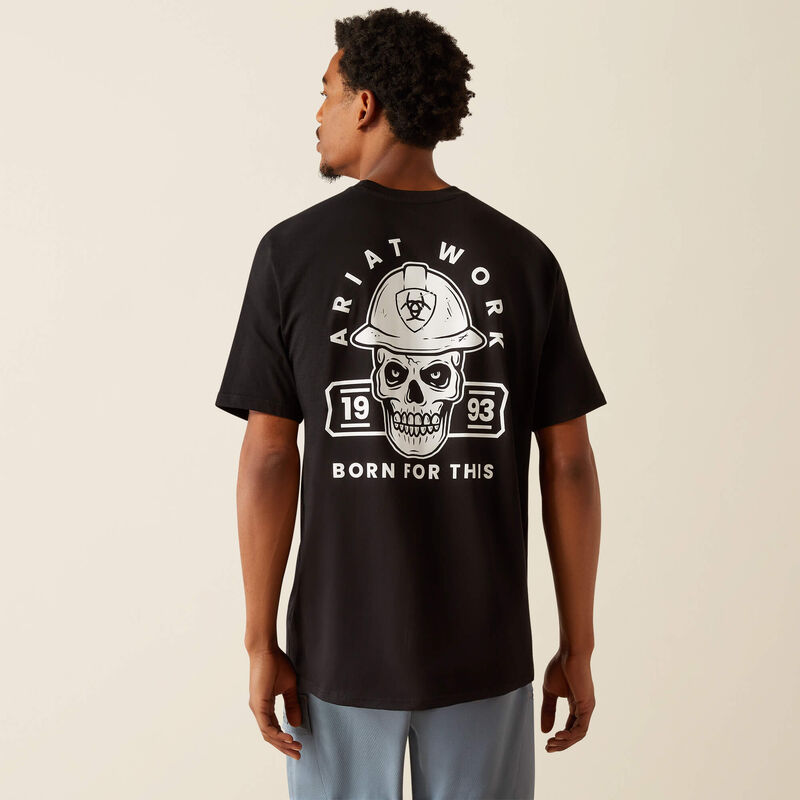 Ariat 10054445 BLACK Rebar Cotton Strong Hardhead T-Shirt