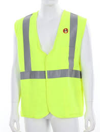 MCR FRMCL2L (FR) Safety Vest Class 2 Modacrylic / Aramid Blend 2 Inch Silver Stripes ARC rating of 5.4 cal / cm 2