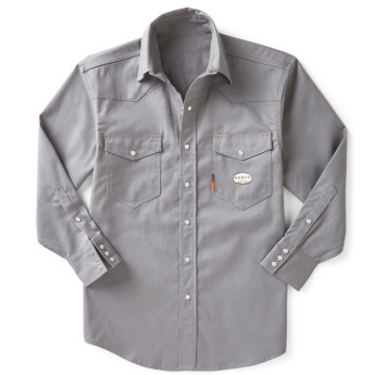 Rasco FR1003GY Grey 7.5 oz. Men's Snap Shirt