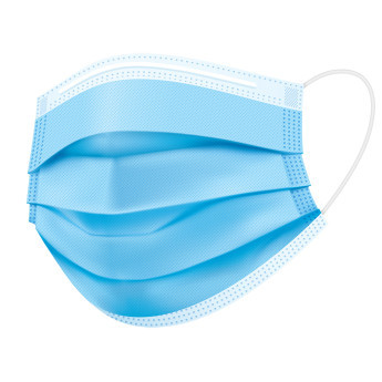 Ironwear 1502 Blue Disposable 3-Ply Face Mask